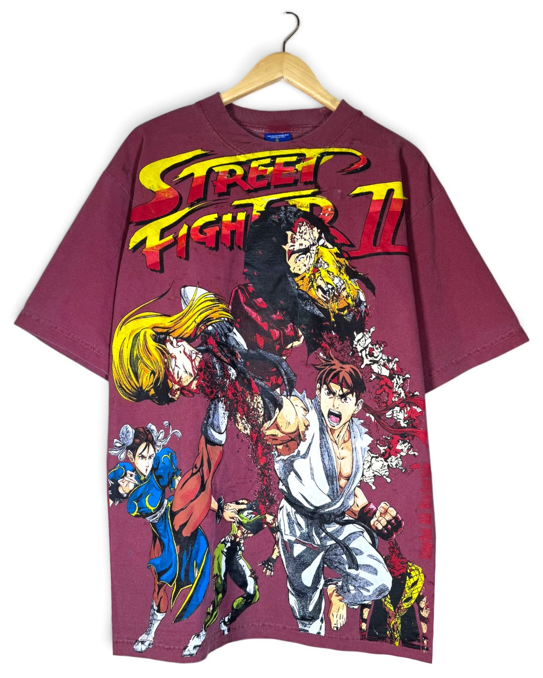 Faded Red - Ryu and Chun Li Front - Shadowloo Back
