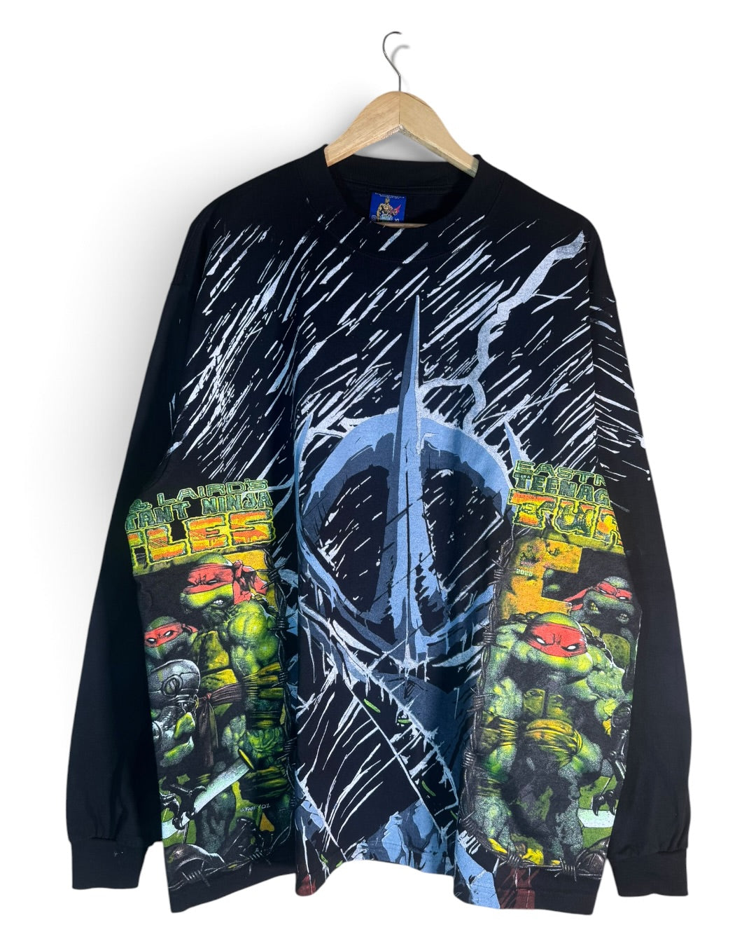 Black Longsleeve - Shredder Front - Sewer Back - TMNT sides