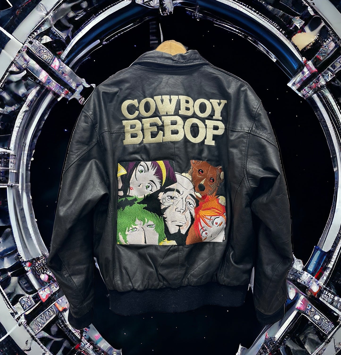 Cowboy Bepop Genuine Leather black Coat