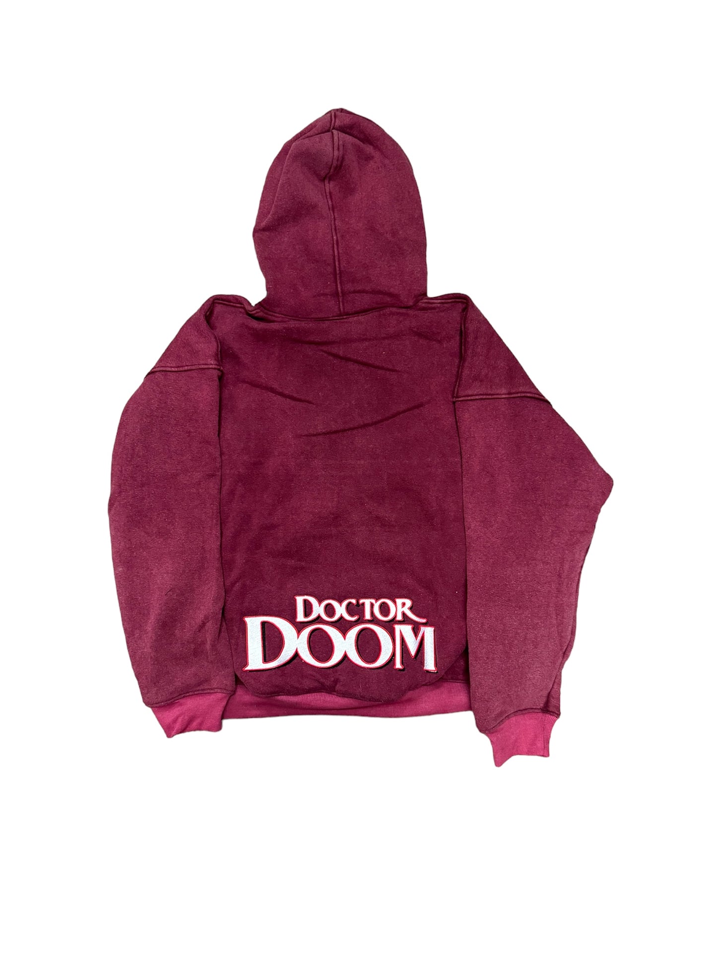 Burgundy Hoodie vintage rare God Doom marvel comics avengers X-men