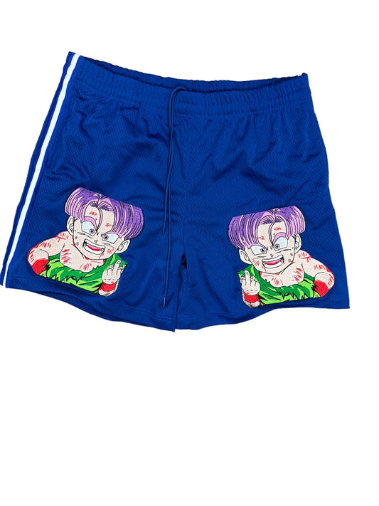 Blue Mesh-Trunks Shorts