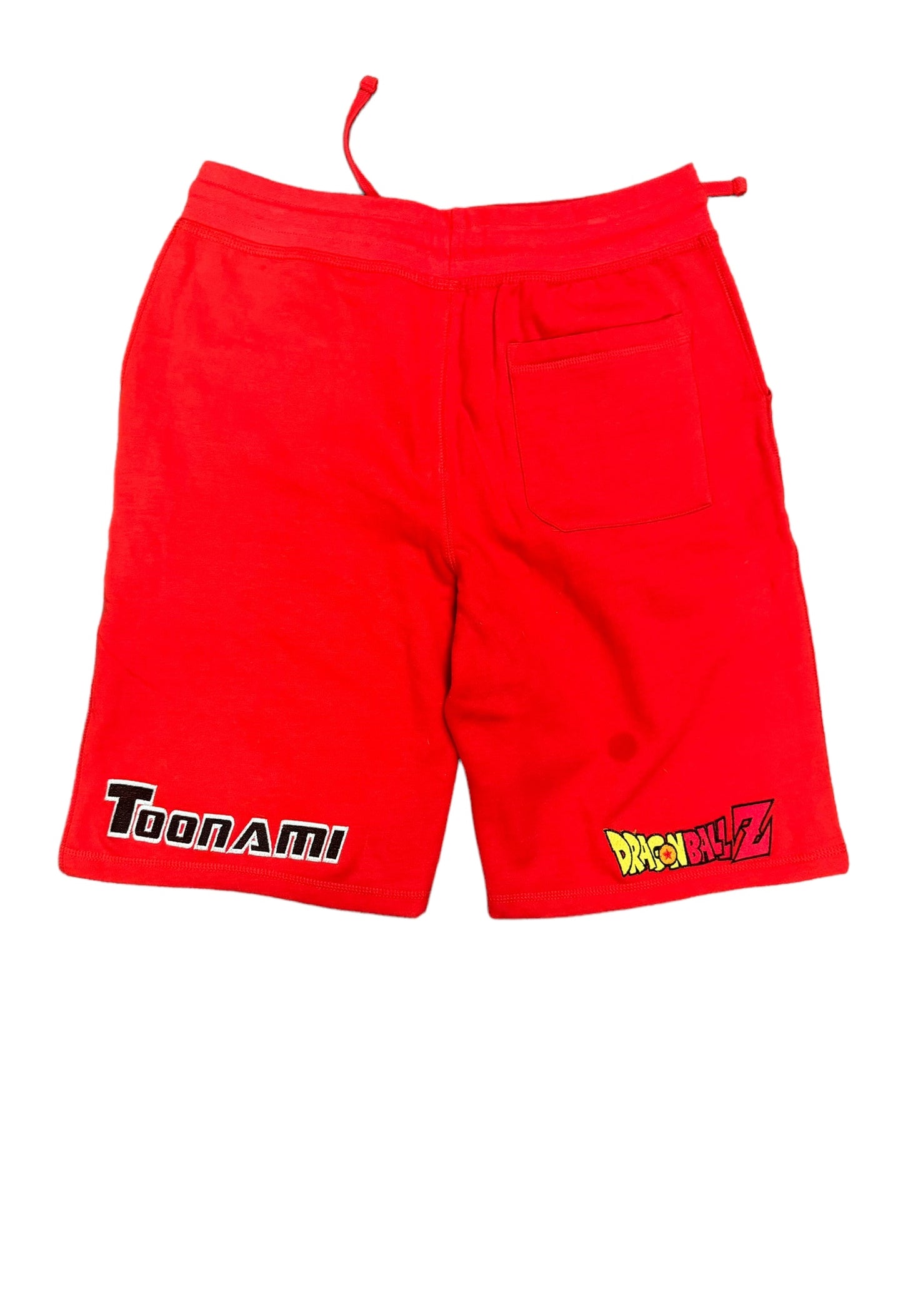 Red- Embroidered Toonami Inspired Shorts