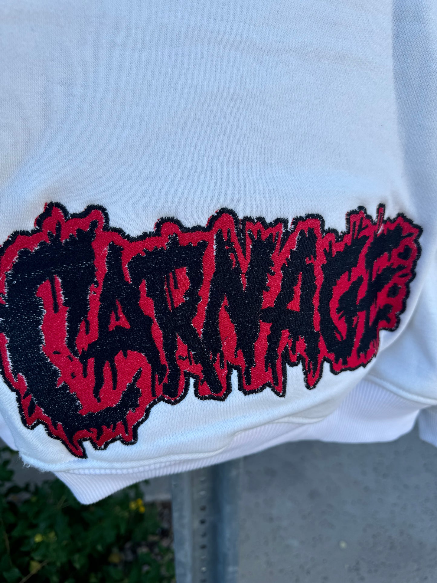 White Carnage Hoodie