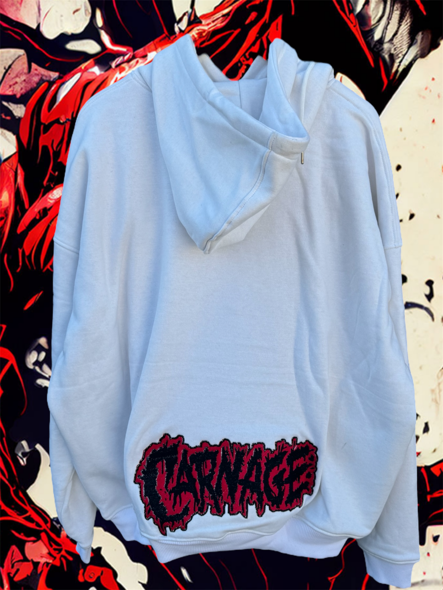 White Carnage Hoodie