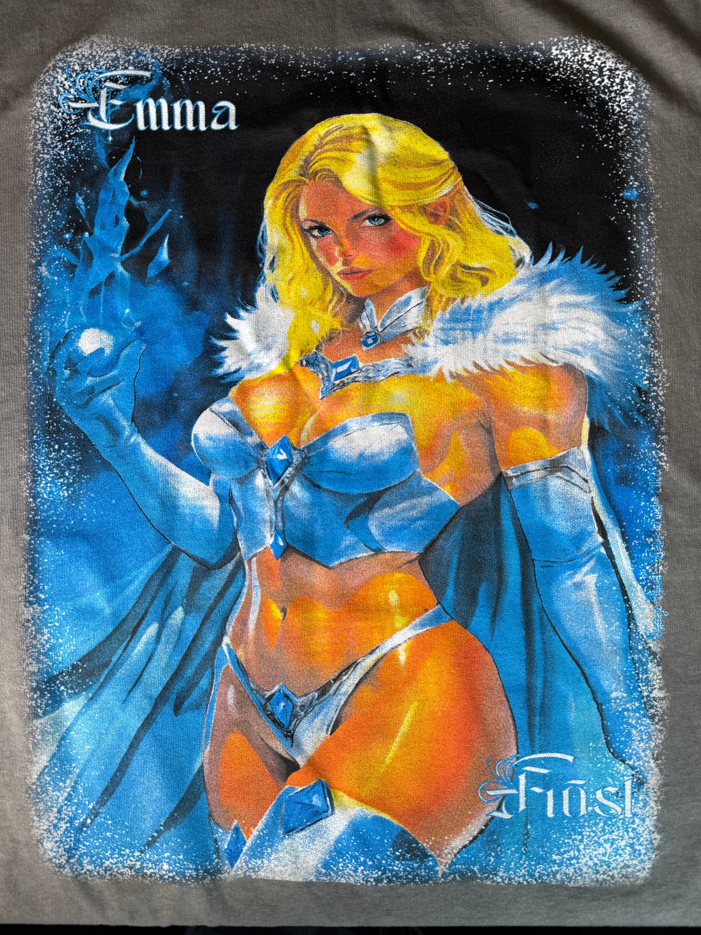 Black Oil Wash - Emma Frost Shirt