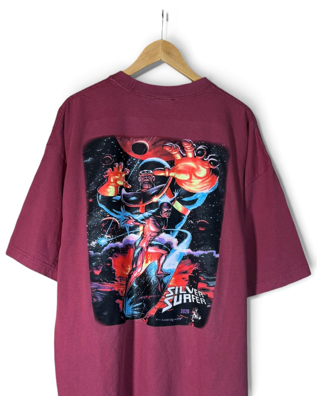 Red Oil Wash - Fatal Attractions Front - Silver Surface Back