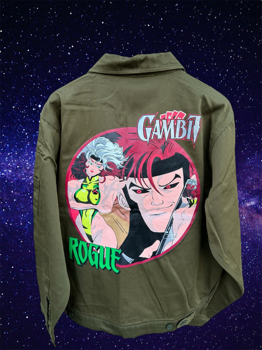 Green Coat- Reflection Rogue X Gambit Hoodie