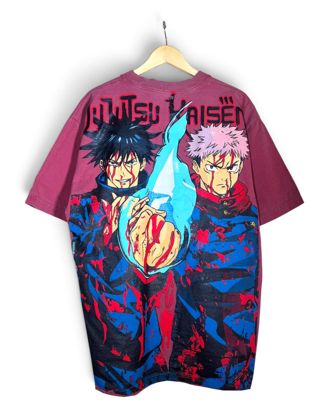 Faded Red - Gojo vs Toji Front - Itadori and Megumi Back