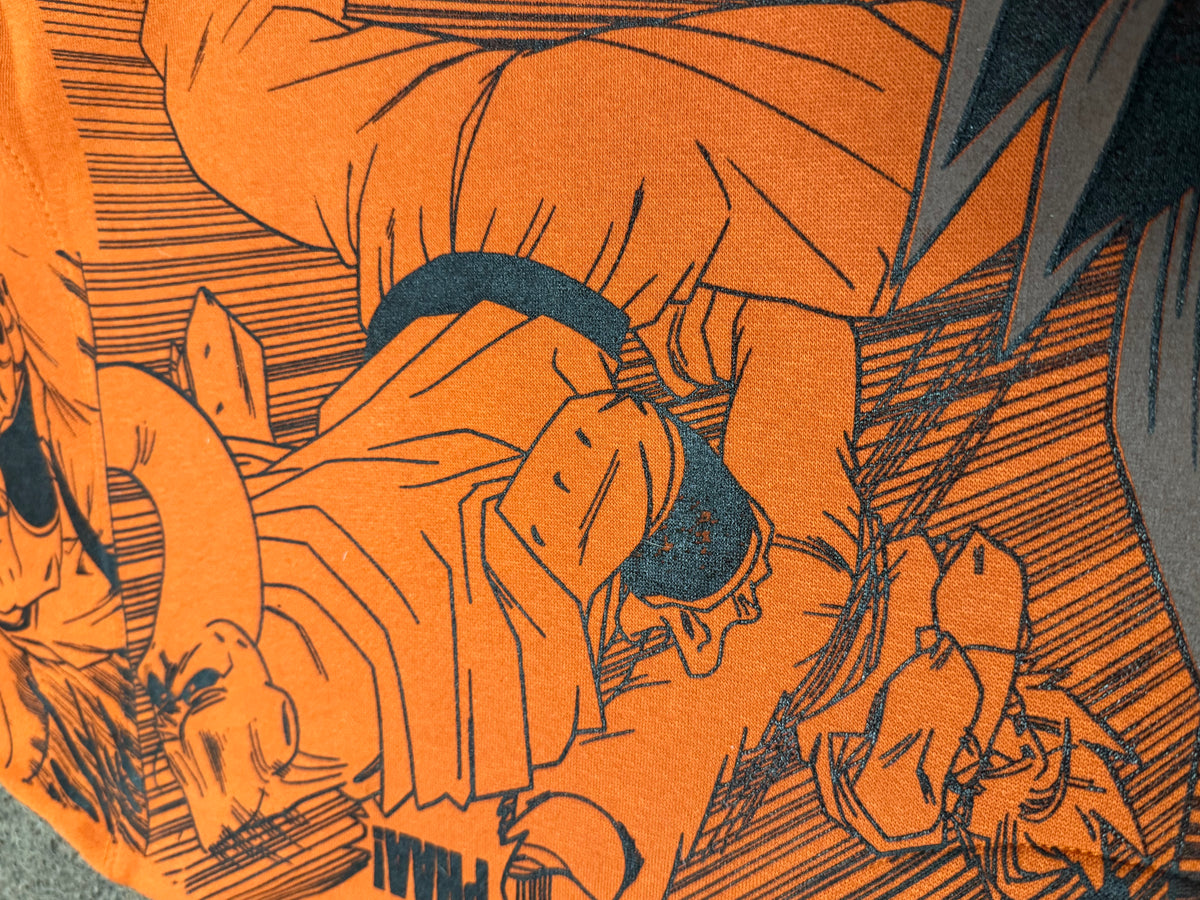 Orange Hoodie - Vegito Manga Panel Mega Print