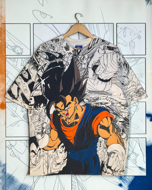 Cream - Vegito Manga Panels Mega Print - Shirt