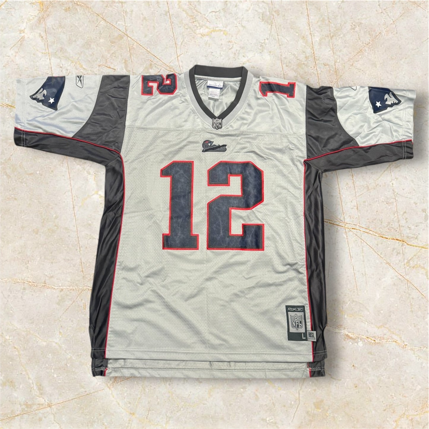 Reebok TOM BRADY No. 12 NEW ENGLAND PATRIOTS On-Field