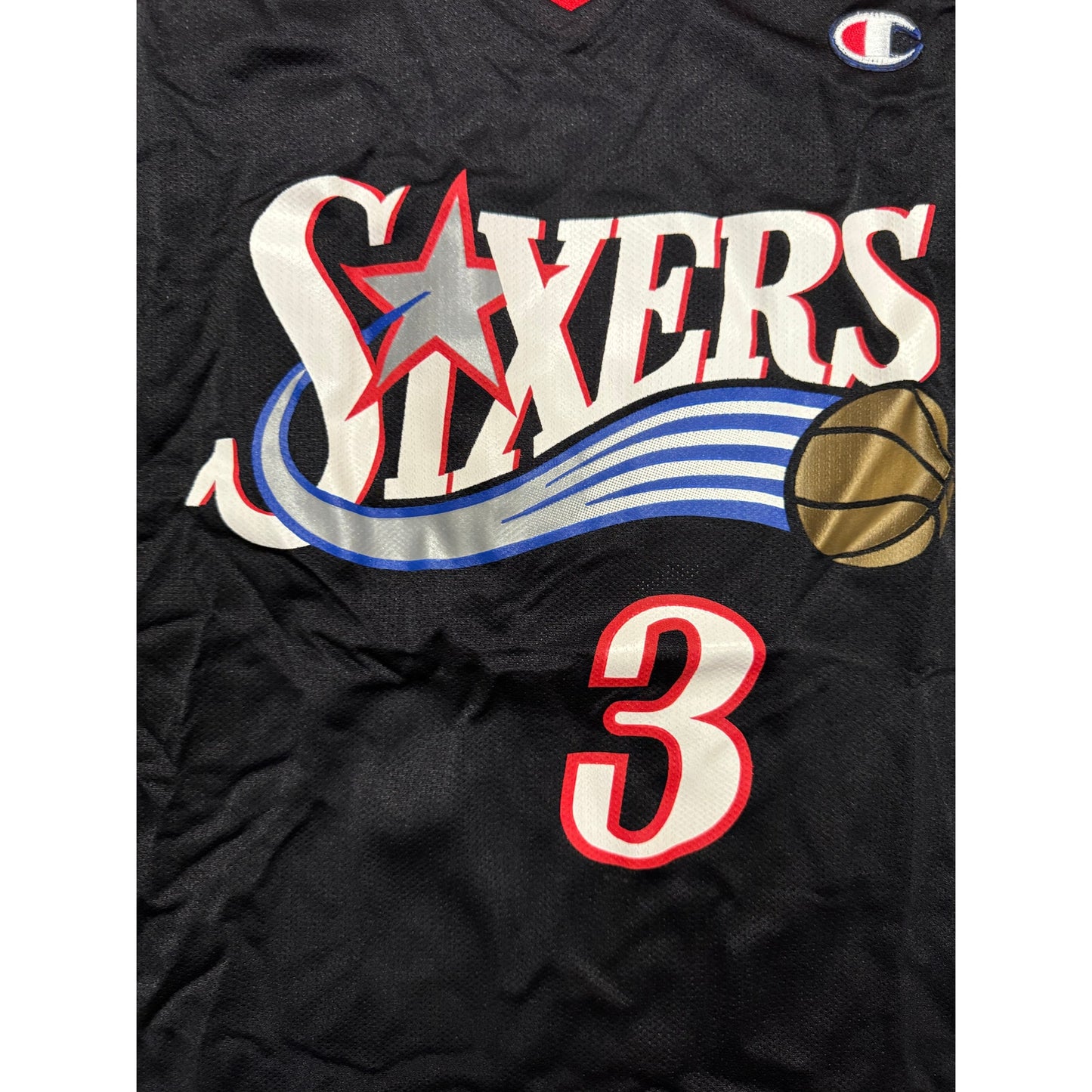 Vintage Champion NBA Philadelphia 76ers  Allen Iverson 3