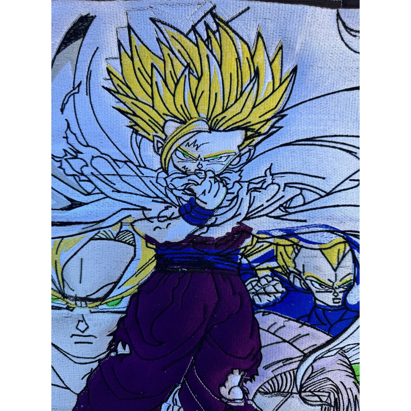 Premium Canvas Embroidered SSJ2 Gohan Hoodie